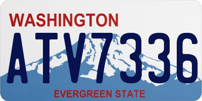 WA license plate ATV7336