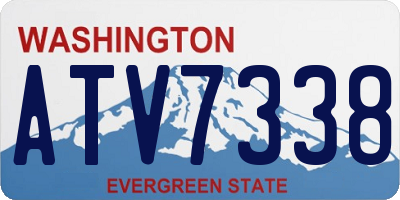 WA license plate ATV7338