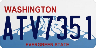 WA license plate ATV7351
