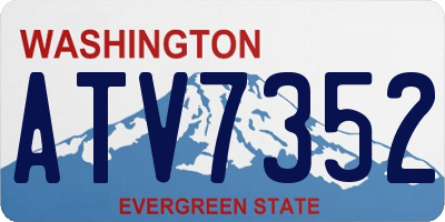 WA license plate ATV7352