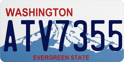WA license plate ATV7355