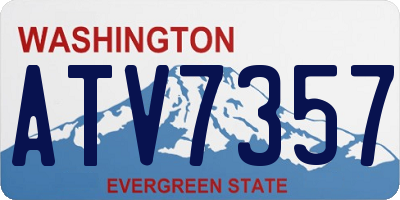 WA license plate ATV7357
