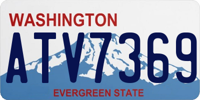 WA license plate ATV7369