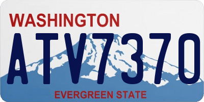 WA license plate ATV7370