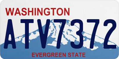 WA license plate ATV7372