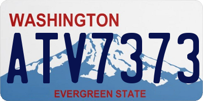 WA license plate ATV7373