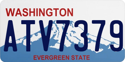 WA license plate ATV7379