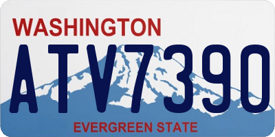 WA license plate ATV7390