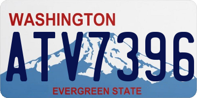 WA license plate ATV7396