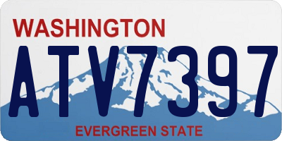 WA license plate ATV7397