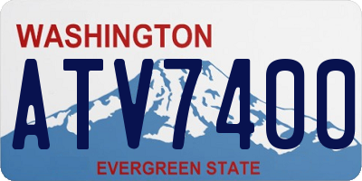 WA license plate ATV7400