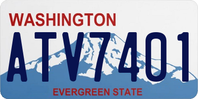 WA license plate ATV7401