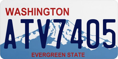 WA license plate ATV7405