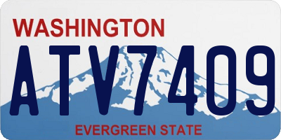 WA license plate ATV7409