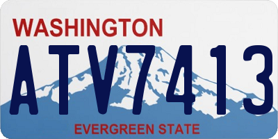WA license plate ATV7413