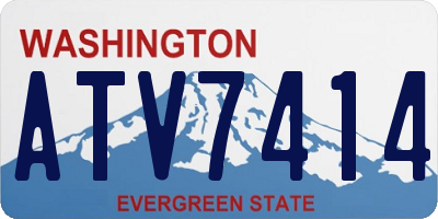 WA license plate ATV7414