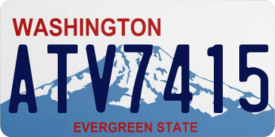 WA license plate ATV7415