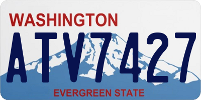 WA license plate ATV7427