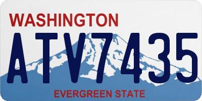 WA license plate ATV7435