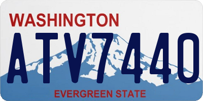 WA license plate ATV7440
