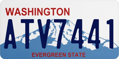 WA license plate ATV7441
