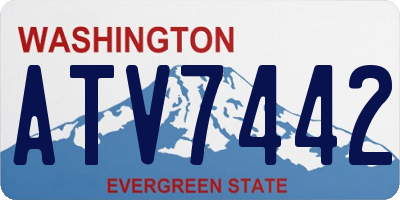 WA license plate ATV7442