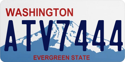 WA license plate ATV7444
