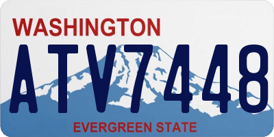 WA license plate ATV7448