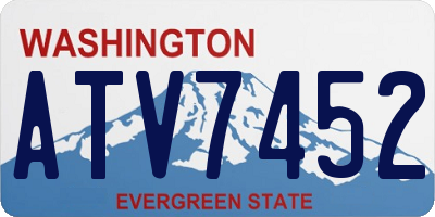 WA license plate ATV7452