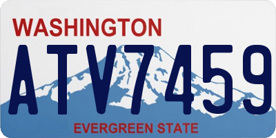 WA license plate ATV7459