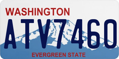 WA license plate ATV7460