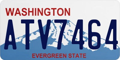 WA license plate ATV7464