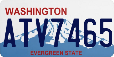 WA license plate ATV7465
