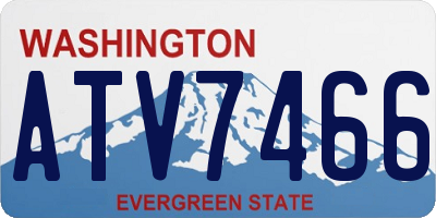 WA license plate ATV7466