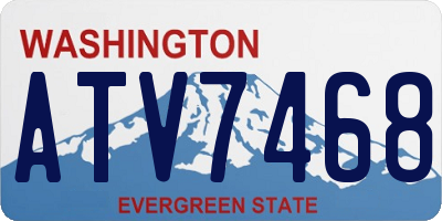 WA license plate ATV7468