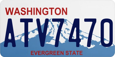 WA license plate ATV7470