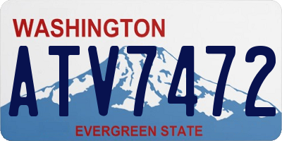 WA license plate ATV7472