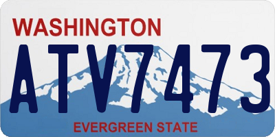 WA license plate ATV7473