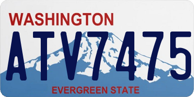 WA license plate ATV7475