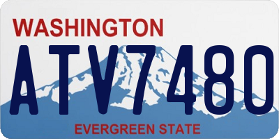 WA license plate ATV7480
