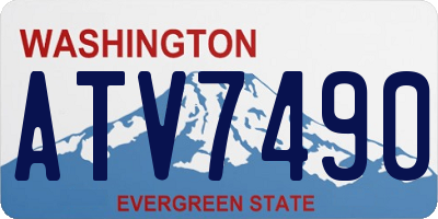 WA license plate ATV7490