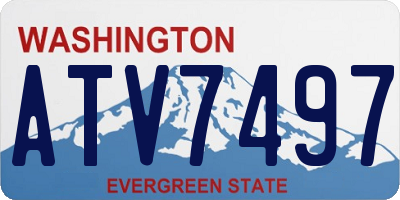 WA license plate ATV7497