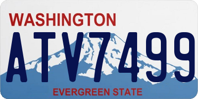 WA license plate ATV7499