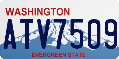 WA license plate ATV7509