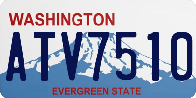 WA license plate ATV7510