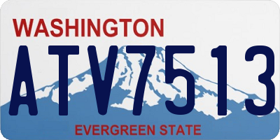 WA license plate ATV7513