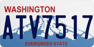 WA license plate ATV7517