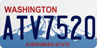 WA license plate ATV7520