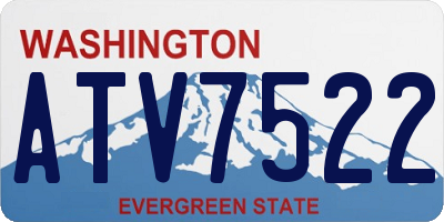 WA license plate ATV7522