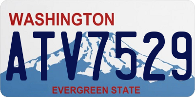 WA license plate ATV7529